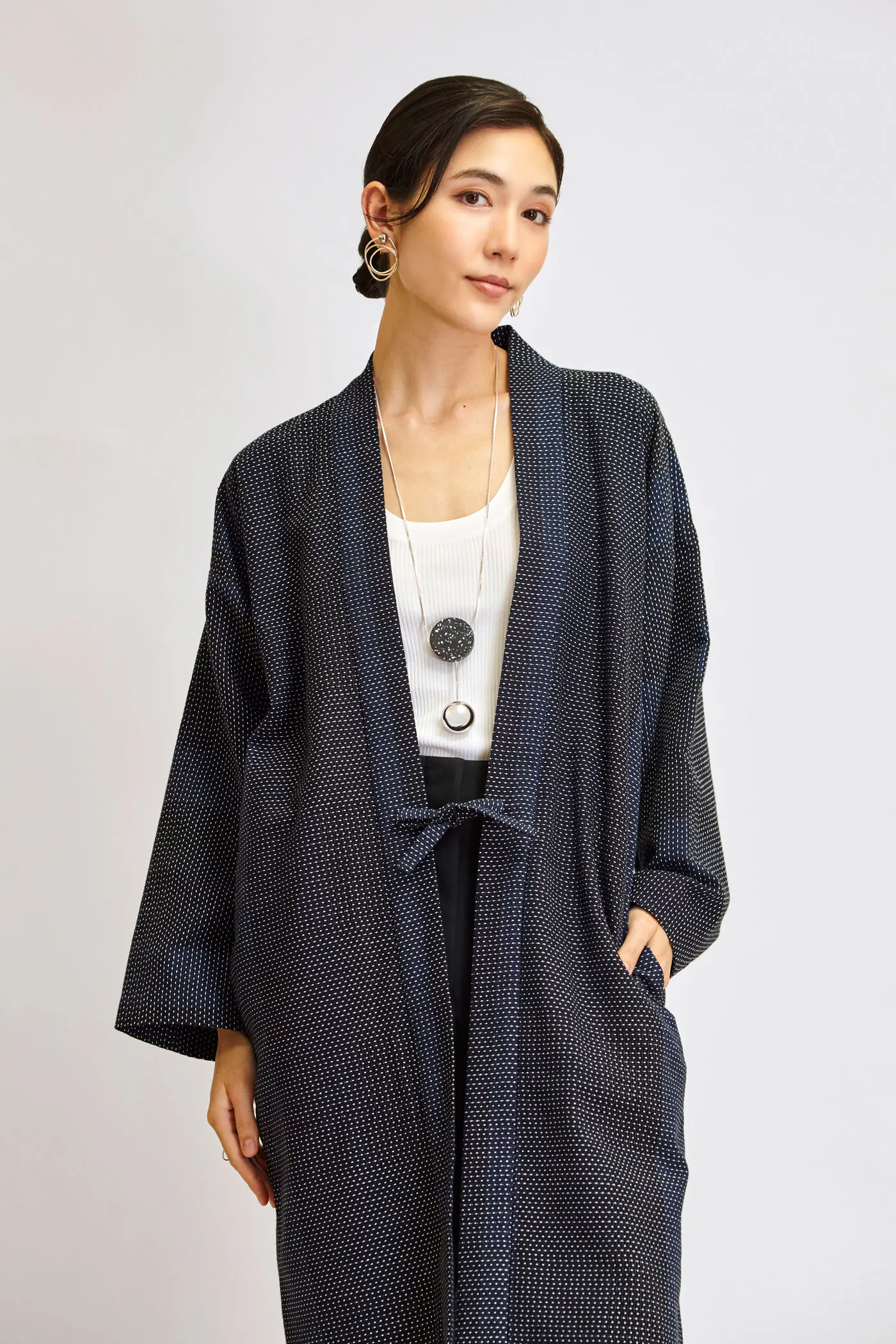 Kimono Jackets Worn as Outerwear in Modern Everyday Fashion